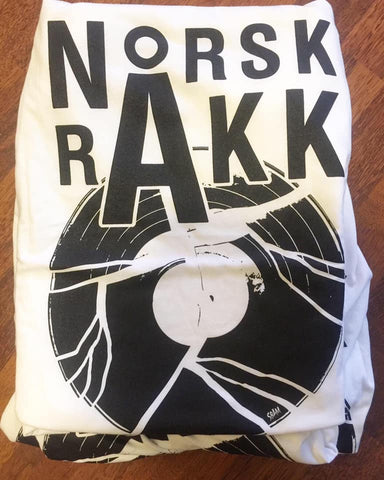 Norsk Råkk - Vinyl (t-skjorte hvit)