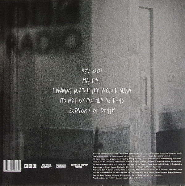 Refused 	- Not Fit For Broadcast (Live At The BBC) (LP)