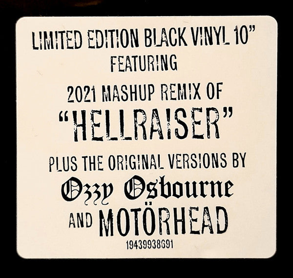 Ozzy Osbourne + Motörhead – Hellraiser 10"