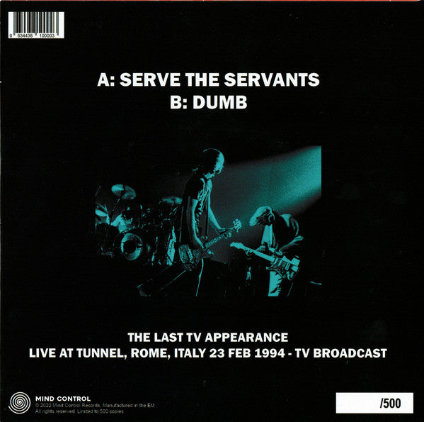 Nirvana - Live At Tunnel, Rome, Italy 23 Feb 1994 (7")