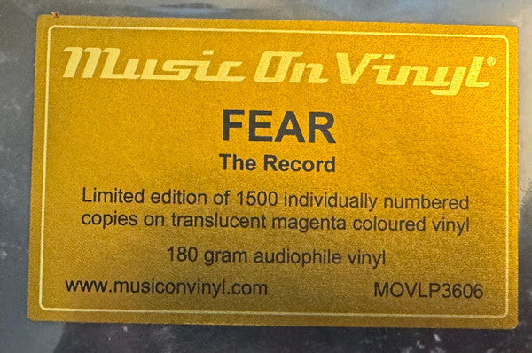 Fear – The Record (LP)