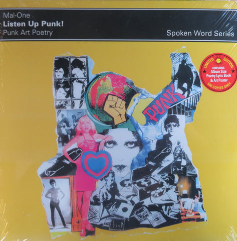 Mal-One - Listen Up Punk! Punk Art Poetry	(LP)
