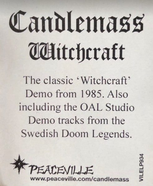 Candlemass – Witchcraft (LP)