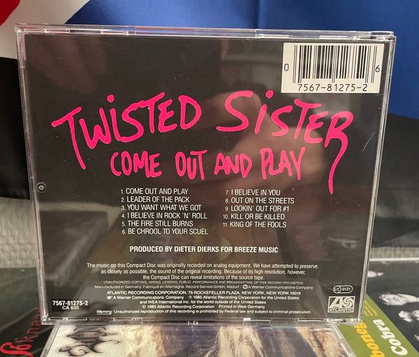 Twisted Sister ‎- Come Out And Play (SIGNERT) (CD)