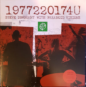 Steve Ignorant With Paranoid Visions ‎- 1977220174U (LTD) (LP)